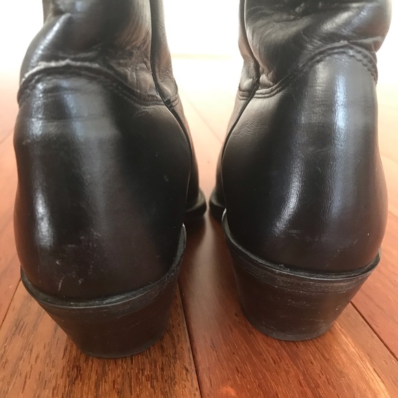 Vintage J Chisholm leather cowboy boots w/trees - Picture 10 of 16